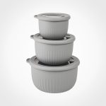 ست کاسه درب دار لیمون شیاردار - Image 2